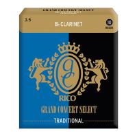Трости для кларнета Rico Grand Concert Select Traditional №3,5 Bb (10 шт)
