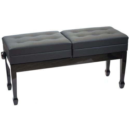 Банкетка для пианино Palette HY-PJ026B черная, полированная, для двух человек