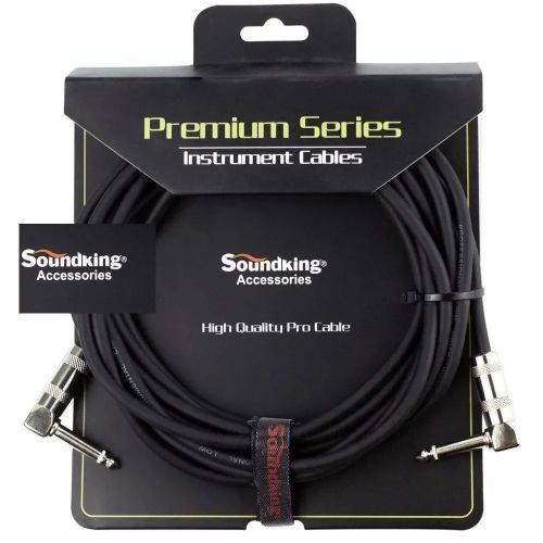 Инструментальный кабель Soundking BC343-5M, джек - джек, угловые коннекторы, 5 м