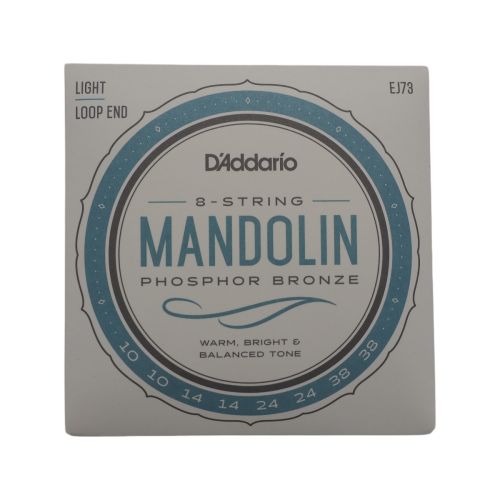 Струны для мандолины D'Addario Phosphor Bronze EJ73 Light (8 шт)