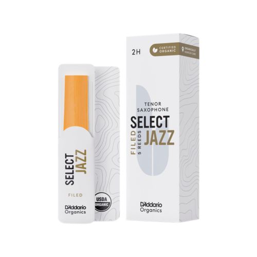 Трости для тенор саксофона D'Addario Organic Select Jazz filed №2H (5 шт)