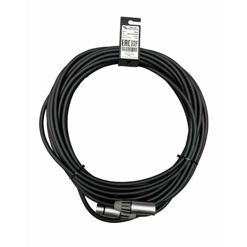 Кабель DMX Leem DMX3-10, XLR (гнездо) - XLR (штекер), 10 м