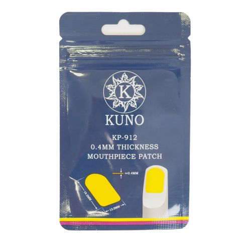 Накладки на мундштук Kuno желтые, узкие 0,4 мм (6 шт)