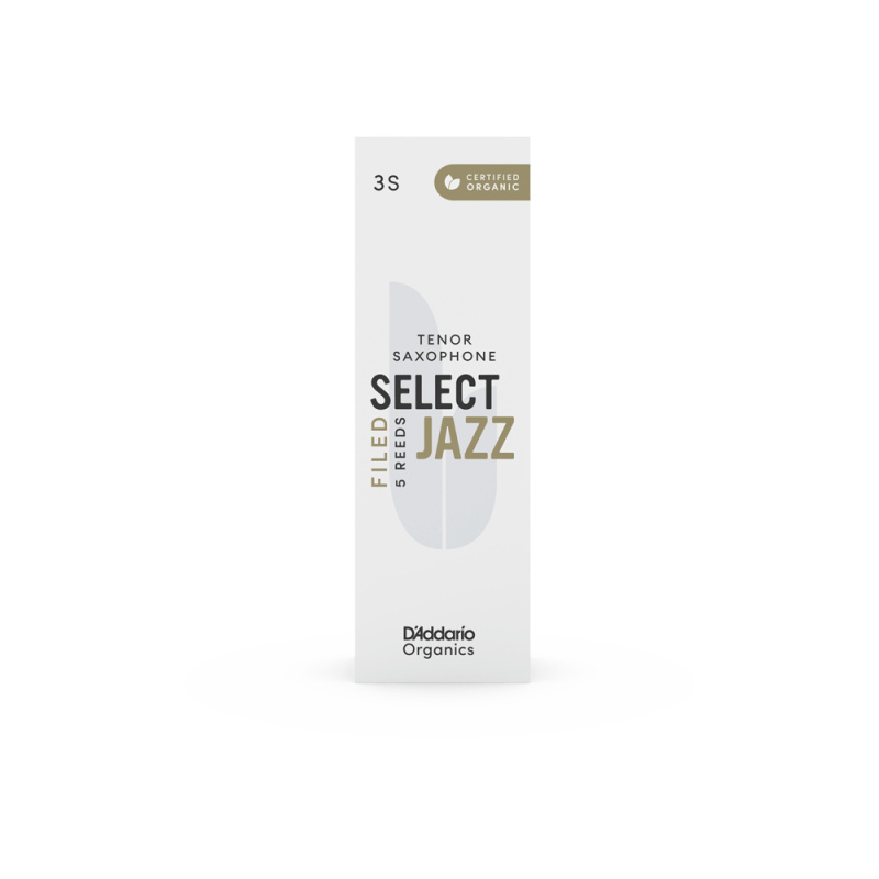 Трости для тенор саксофона D'Addario Organic Select Jazz filed №3S (5 шт)