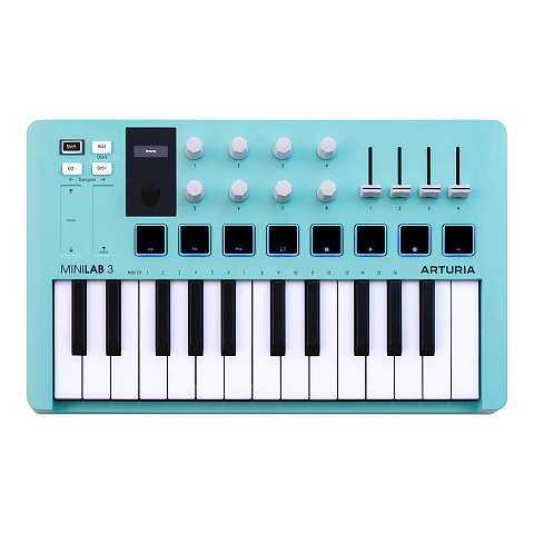 MIDI-клавиатура Arturia MiniLAB 3 Aquamarine, 25 клавиш