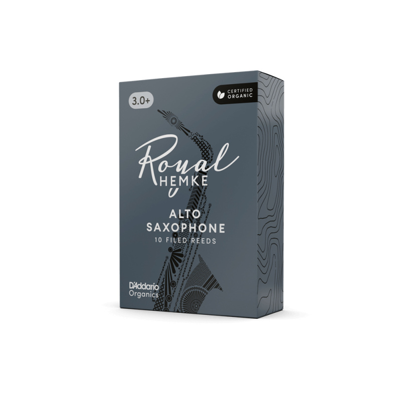 Трости для альт саксофона D'Addario Organic Royal Hemke №3,0+ (10 шт)