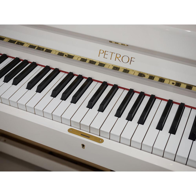 Пианино Petrof Higher P 125 G1 (BU) белое, полированное