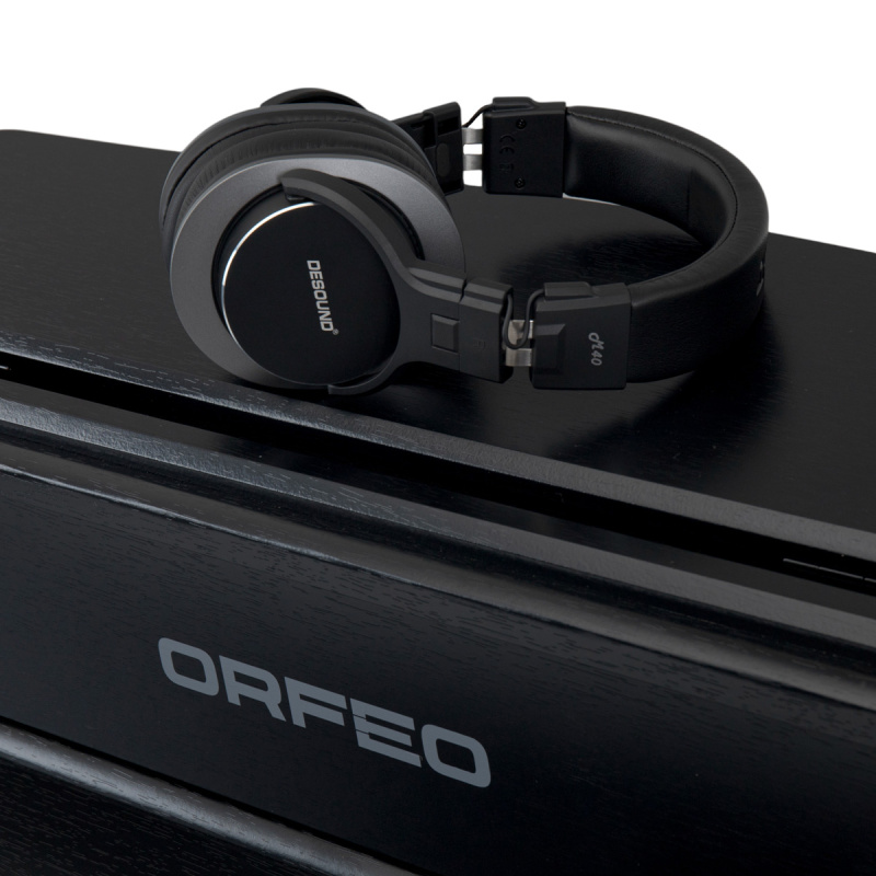 Цифровое пианино Orfeo E-12 черное, с наушниками