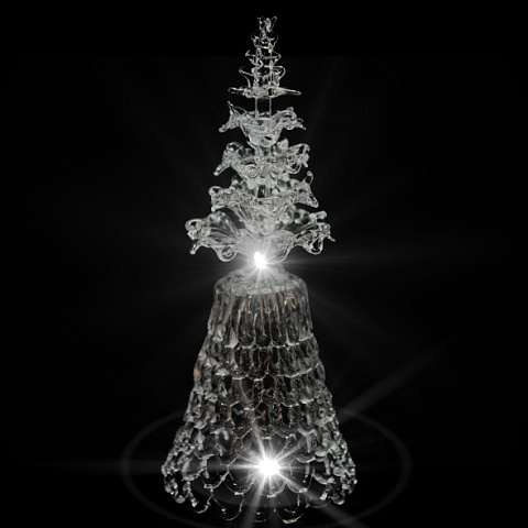 Колокольчик малый Гусь Хрустальный «Елочка»