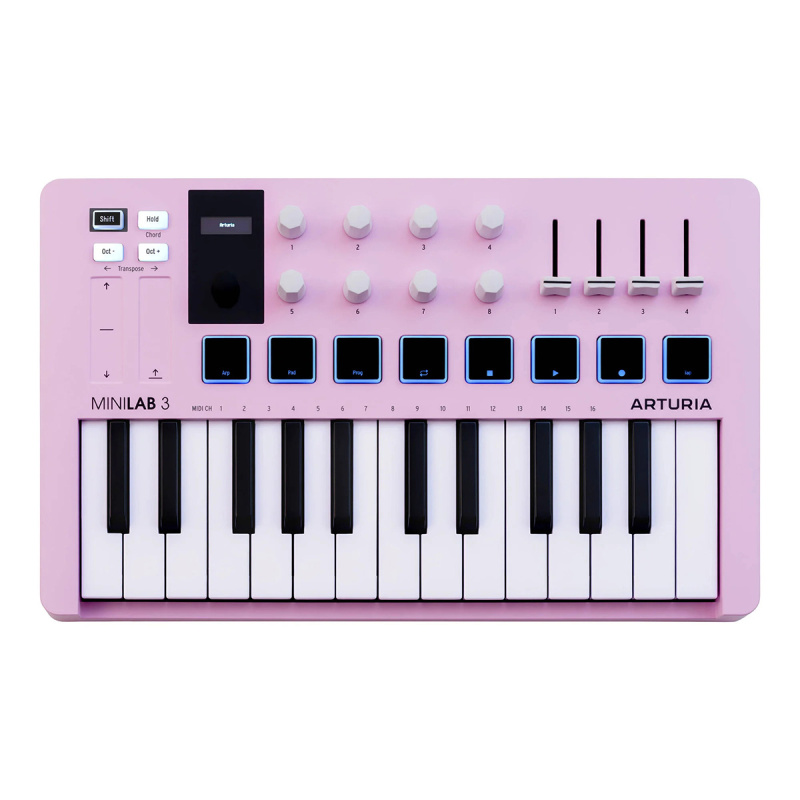 MIDI-клавиатура Arturia MiniLAB 3 Rose Quartz, 25 клавиш