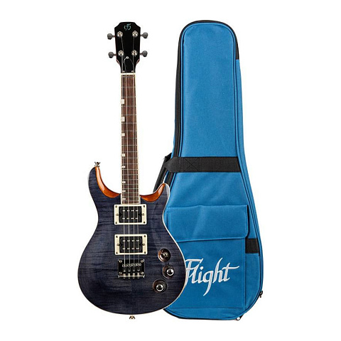 Электроукулеле тенор Flight Vanguard Transparent Black