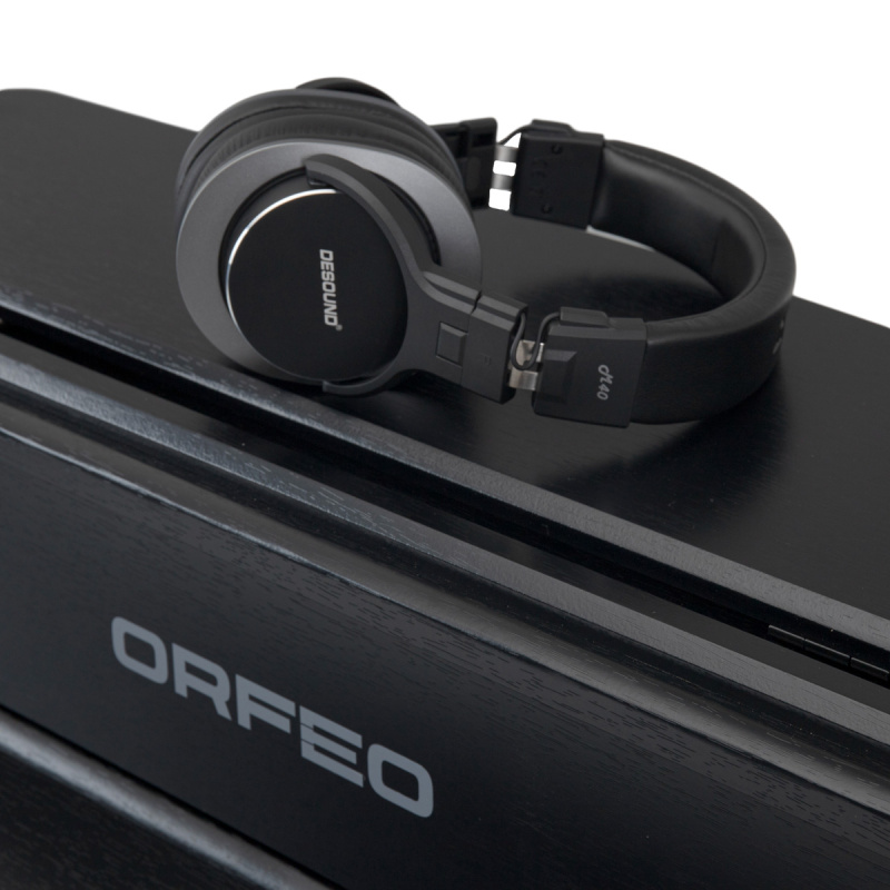 Цифровое пианино Orfeo E-12 черное, с наушниками