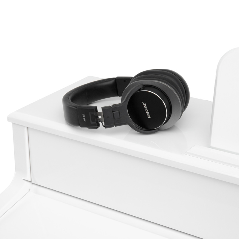 Цифровое пианино Orfeo E-12 белое, полированное, с наушниками