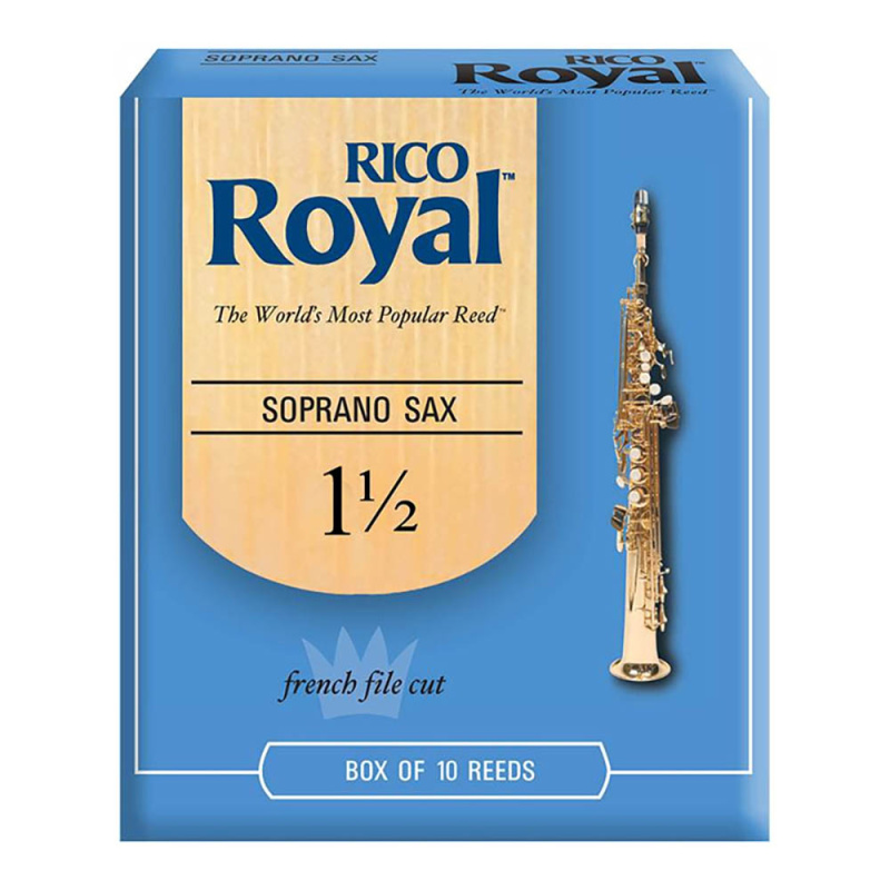 Трости для сопрано саксофона Rico Royal №1,5 (10 шт)