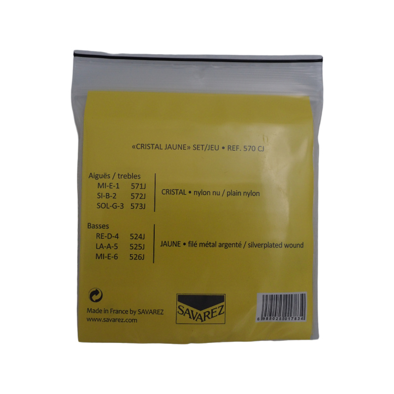 Струны для классической гитары Savarez Cristal 570 CJ Very High (6 шт)