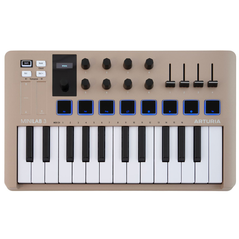 MIDI-клавиатура Arturia MiniLAB 3 Champagne, 25 клавиш
