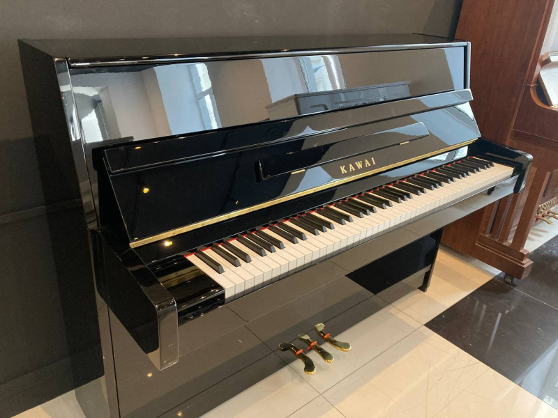 Пианино Kawai K-15E (BU) черное, полированное