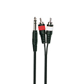 Аудио кабель Soundking BB304-3M, джек 6.3 - 2X RCA, 3 м
