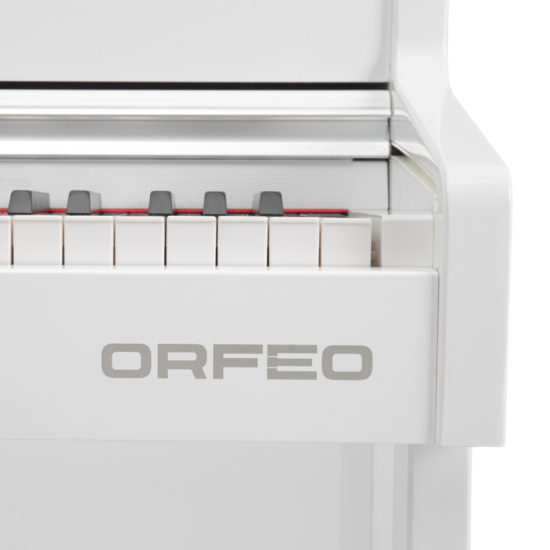 Цифровое пианино Orfeo E-12 белое, полированное, с наушниками