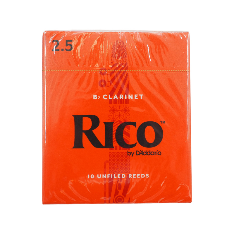 Трости для кларнета Rico №2,5 Bb (10 шт) Трости для кларнета Rico №2,5 Bb (10 шт)