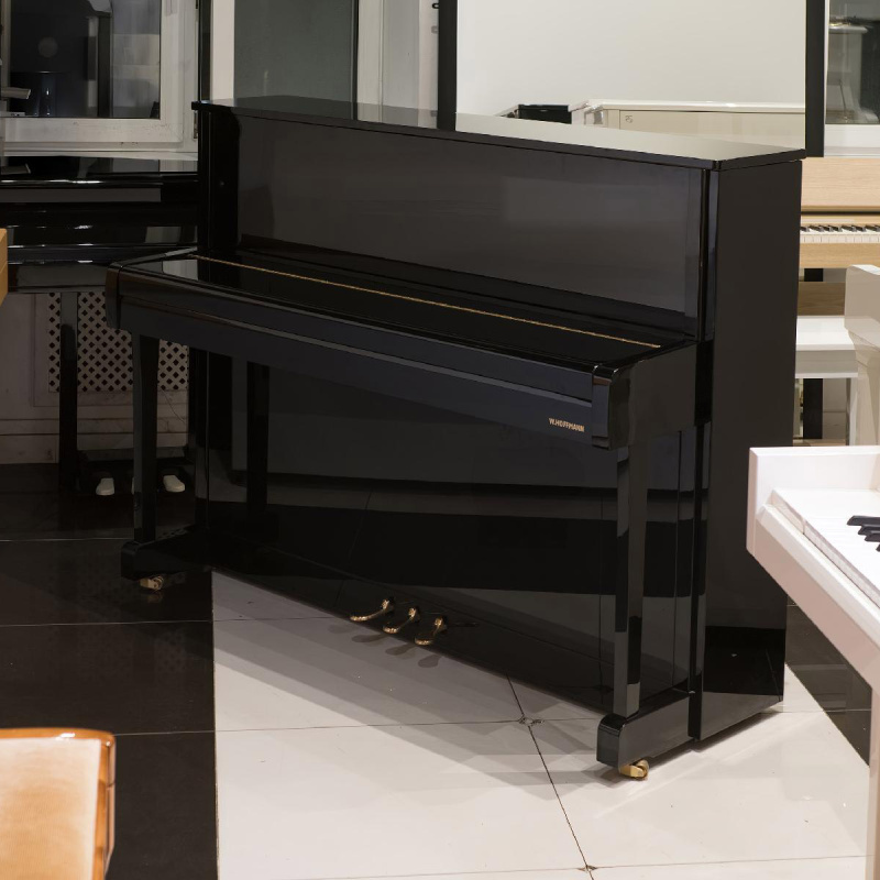 Пианино W. Hoffmann Vision V 112 2019 г.(BU) черное, полированное
