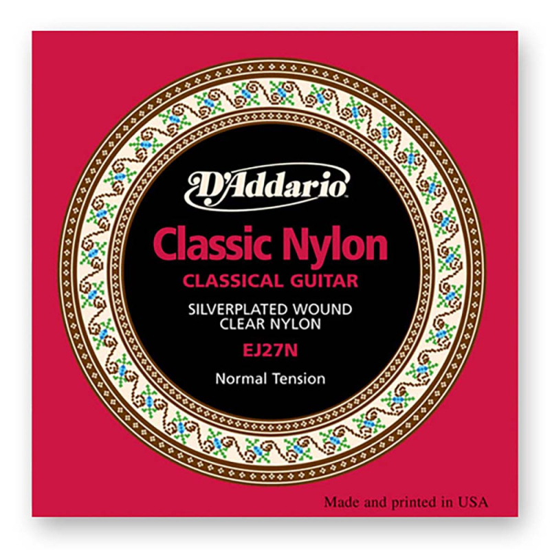 Струны для классической гитары D'Addario Student Nylon EJ27N Normal 4/4 (6 шт)