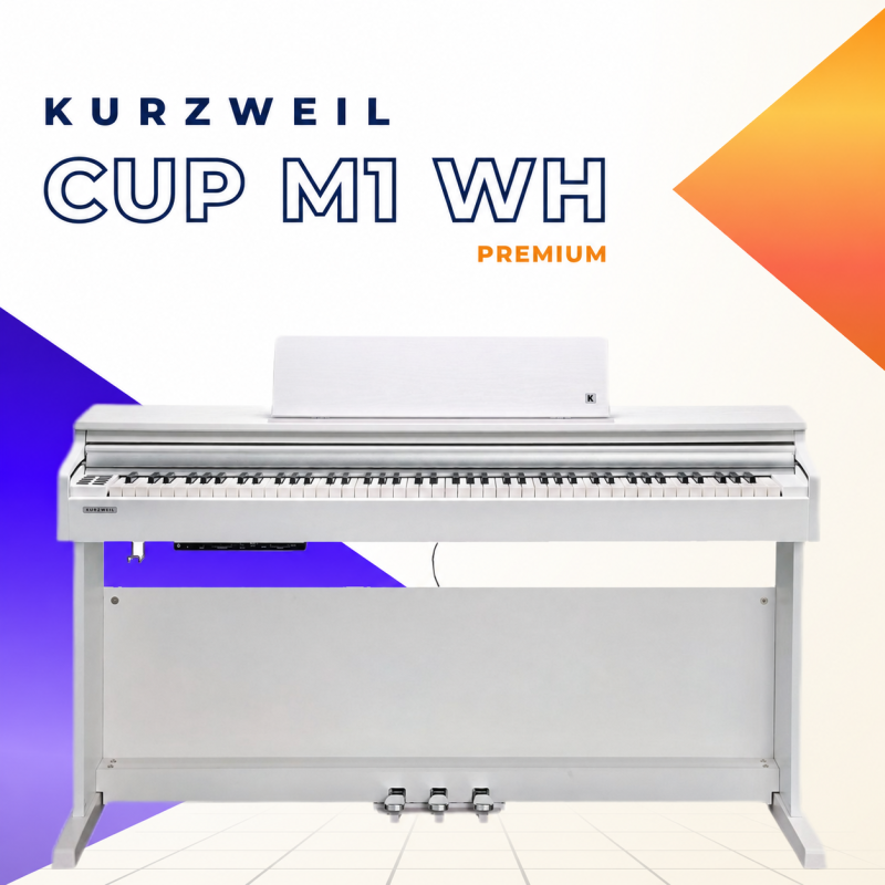 Цифровое пианино Kurzweil CUP M1 белое, с банкеткой