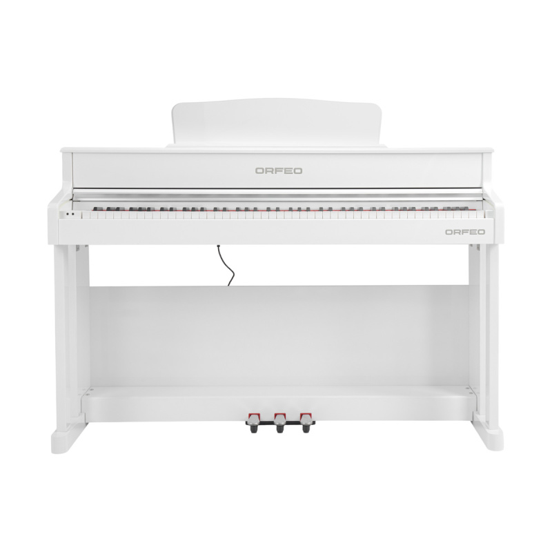 Цифровое пианино Orfeo E-12 белое, полированное, с наушниками