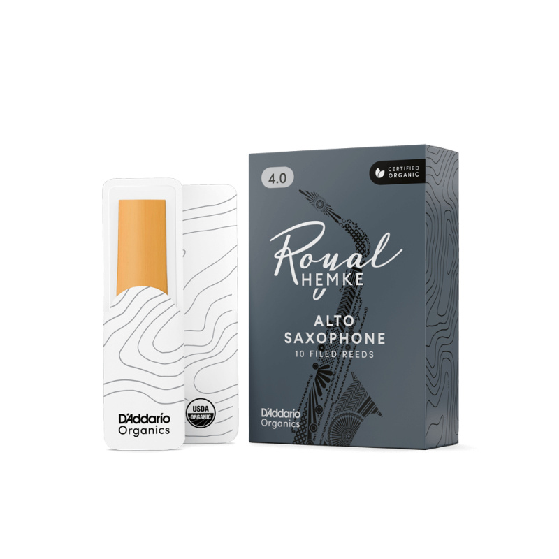 Трости для альт саксофона D'Addario Organic Royal Hemke №4,0 (10 шт)