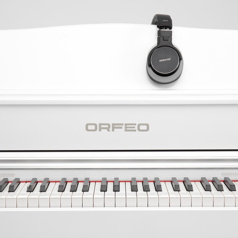 Цифровое пианино Orfeo E-12 белое, полированное, с наушниками