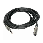 Микрофонный кабель Invotone ACM1006BK, джек (моно) 6.3 мм - XLR (штекер), 6 м