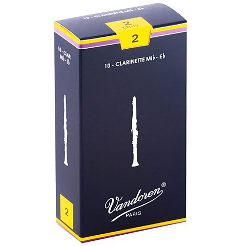 Трости для кларнета Vandoren Traditional №2 Eb (10 шт) Трости для кларнета Vandoren Traditional №2 Eb (10 шт)