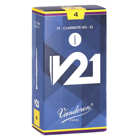 Трости для кларнета Vandoren V21 №4 Eb (10 шт) Трости для кларнета Vandoren V21 №4 Eb (10 шт)