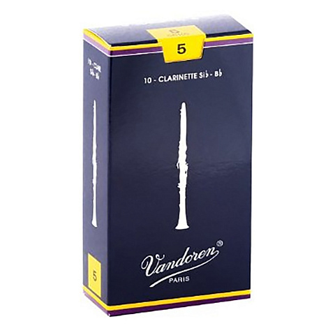 Трости для кларнета Vandoren Traditional №5 Bb (10 шт) Трости для кларнета Vandoren Traditional №5 Bb (10 шт)
